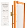 2 ft. Short Desktop Window Pane Shoji Screen - Honey - 3 Panels view 4