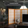2 ft. Short Desktop Window Pane Shoji Screen - Honey - 5 Panels view 2