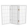 2 ft. Short Desktop Window Pane Shoji Screen - White - 3 Panels view 1