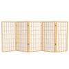 3 ft. Short Window Pane Shoji Screen - Natural - 5 Panels view 1