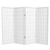 4 ft. Short Window Pane Shoji Screen - White - 4 Panels view 1
