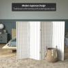 4 ft. Short Window Pane Shoji Screen - White - 4 Panels view 2