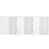 3 ft. Short Window Pane Shoji Screen - White - 6 Panels view 1