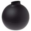 Ai Collection Paper Pot Tissue Case, Stylish and Cute, Paper Towel Holder, Toilet Paper Cover, Box, Tissue Compatible, Round, Black, Matte Black, Made in Japan, Diameter 6.7 x Height 6.8 inches (17.3 view 1
