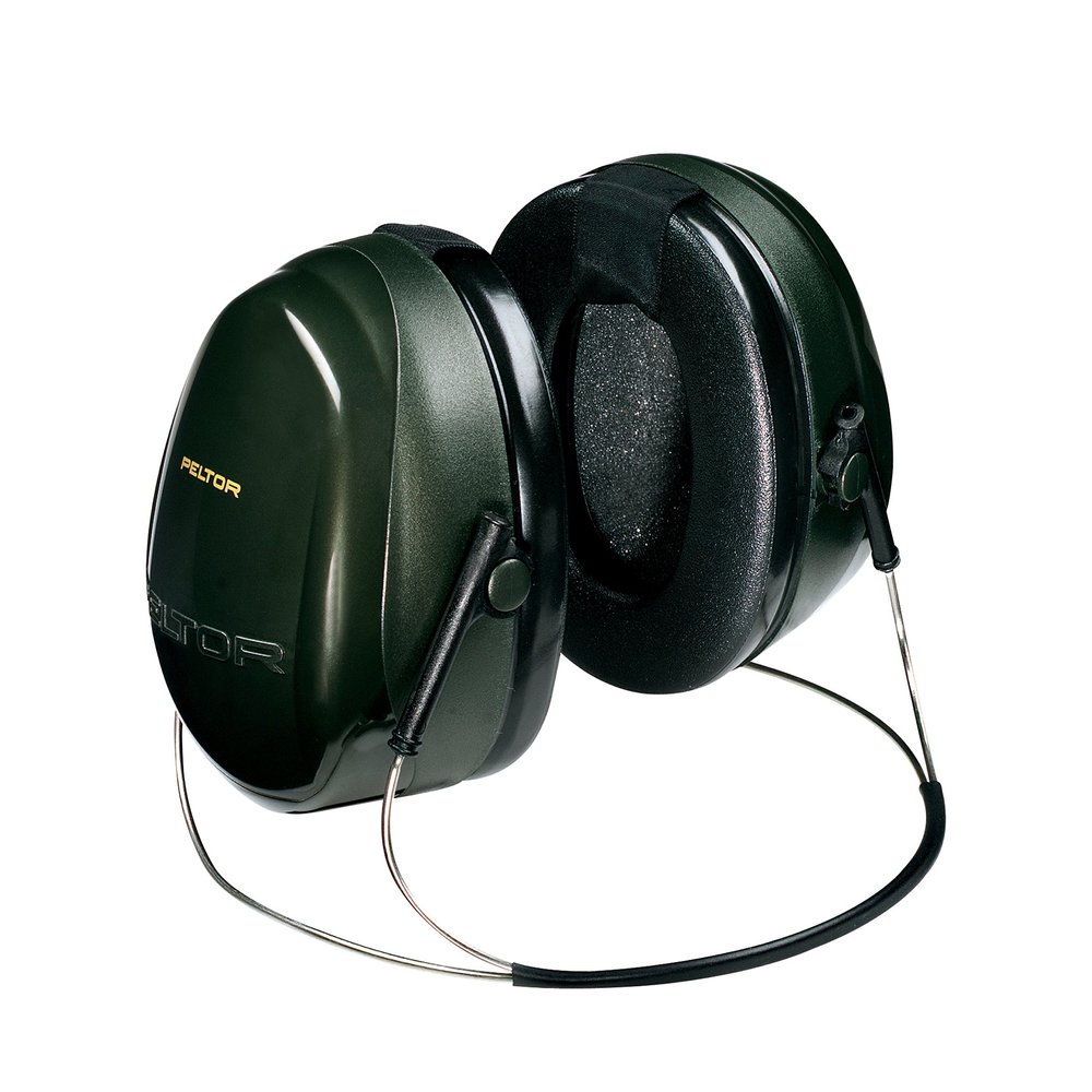 3M - H7B Peltor Optime 101 Behind-the-Head Earmuff, Hearing Protection, Ear Protectors, NRR 26 dB Green