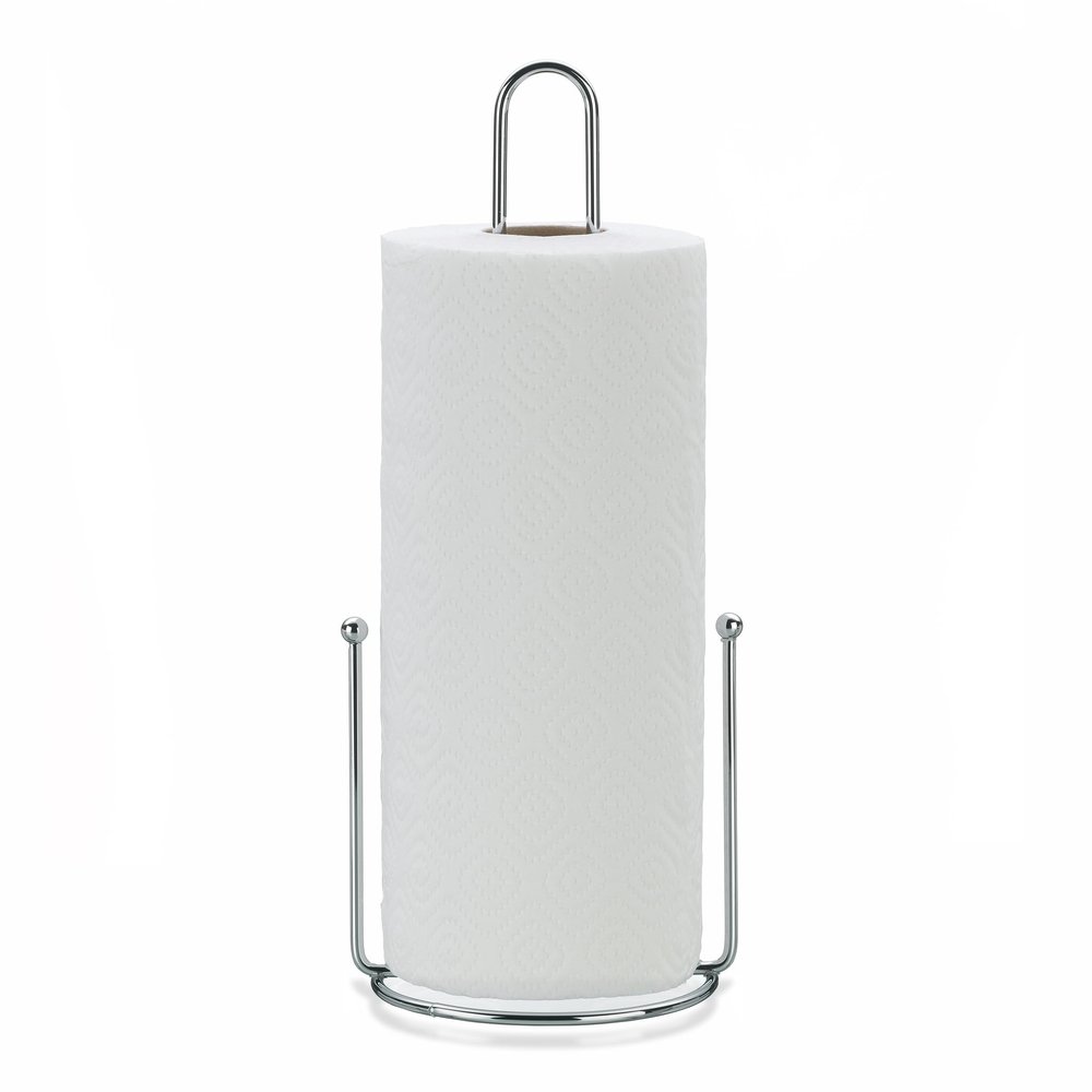 kela Kitchen roll Holder Upright, Also for Thick Rolls, Kitchen roll Holder 33 cm high, GLOBUL, Metal