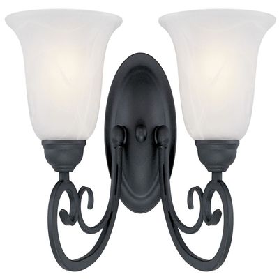 Hardware House 54-4866 Tuscany 2-Light Wall and Bath Light Fixture