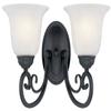 Hardware House 54-4866 Tuscany 2-Light Wall and Bath Light Fixture view 1