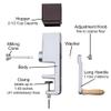Kitchen Crop Grain Mill Wheat Flour Grinder, Stainless Steel Metal Burrs (Hand Crank Grain Mill) view 2