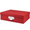 Rossler Soho A4 Paper Box with Index Holder and Handle - Red view 1