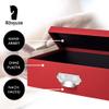 Rossler Soho A4 Paper Box with Index Holder and Handle - Red view 4