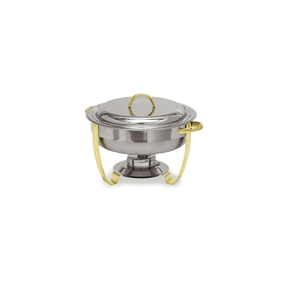 Carlisle 18-8 Stainless Steel Standard Round Nina Chafer, 4 Quart - 1 each.