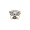 Carlisle 18-8 Stainless Steel Standard Round Nina Chafer, 4 Quart - 1 each. view 1