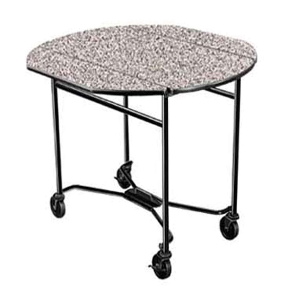 Lakeside Geneva Regular Style Standard Round Table Room Service Table, 40 x 40 x 30 inch Leaves Up Overall Size - 1 each.