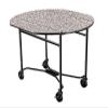 Lakeside Geneva Regular Style Standard Round Table Room Service Table, 40 x 40 x 30 inch Leaves Up Overall Size - 1 each. view 1