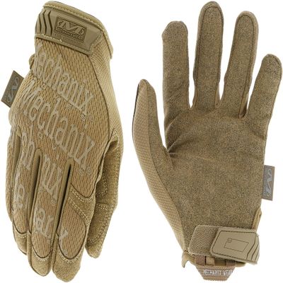 Mechanix Wear: The Original Coyote Tactical Work Gloves with Secure Fit, Flexible Grip for Multi-purpose Use, Durable Touchscreen Safety Gloves for Men (Large, Coyote Brown)