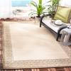 SAFAVIEH Washable Rug Outdoor Courtyard Collection - 4' x 5'7", Natural & Brown, Non-Shedding & Easy Cleaning, Ideal for Patio, Backyard, Mudroom (CY2099-3001) view 1