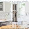 Imperial Berkey Gravity-Fed Stainless Steel Countertop Water Filter System 4.5 Gallon with 2 Authentic Black Berkey Elements BB9-2 Filters view 3