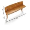 Legar Furniture Accessory Desk Shelf, No Tool Assembly Adjustable Shelf, Amber view 2