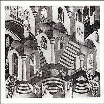 artworkforless.com Concave and Convex by M.C. Escher - 21 3/4 x 25 5/8 inches - Fine Art Print/Poster