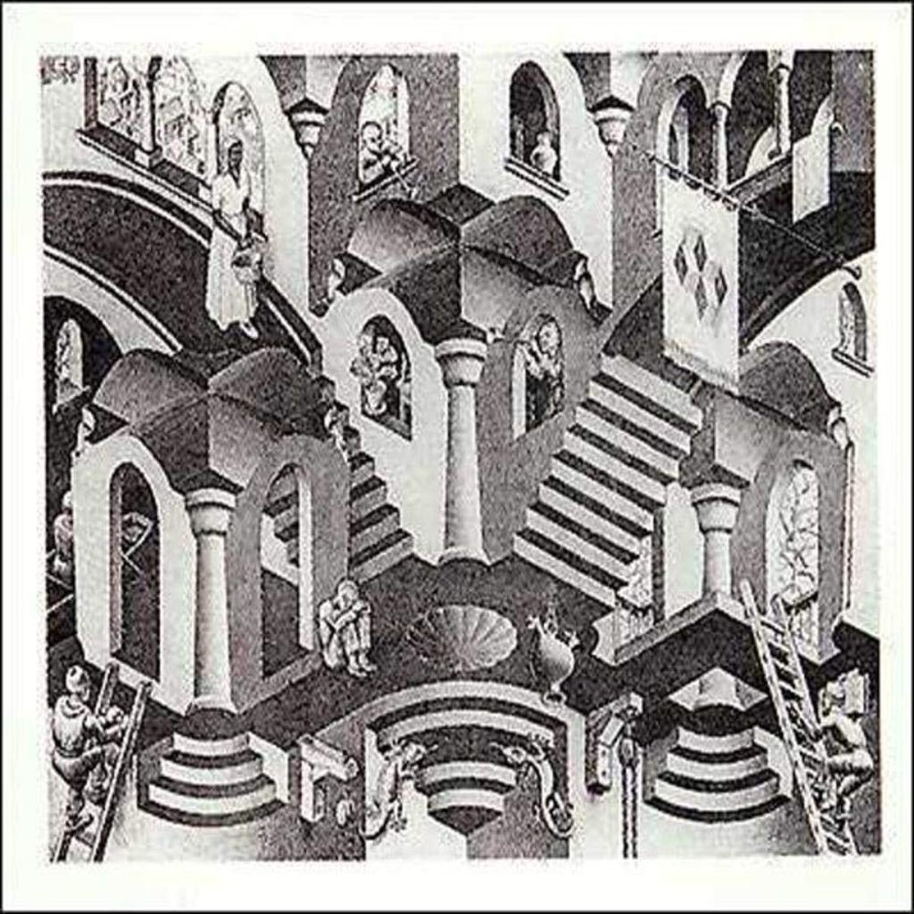 artworkforless.com Concave and Convex by M.C. Escher - 21 3/4 x 25 5/8 inches - Fine Art Print/Poster