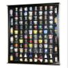 108 Shot Glass Shotglass Shooter Display Case Holder Cabinet Wall Rack 98% UV Lockable Door -Black view 3