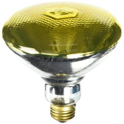 Westinghouse Lighting 0440900, 100 Watt, 120 Volt Yellow Flood BR38 Incandescent Bug Light Bulb