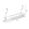 Metaltex Shelf Lonardo Small 35x7x19 cm, Metal, Silver, 6.9 x 34.8 x 18.7 cm view 3