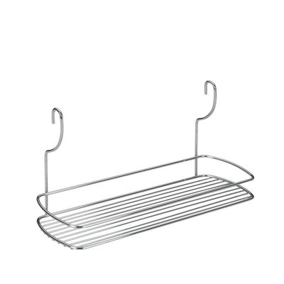 Metaltex Shelf Lonardo Medium 35x13x19 cm, Metal, Silver, 12.9 x 34.7 x 18.8 cm