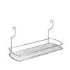 Metaltex Shelf Lonardo Medium 35x13x19 cm, Metal, Silver, 12.9 x 34.7 x 18.8 cm view 1