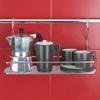 Metaltex Shelf Lonardo Medium 35x13x19 cm, Metal, Silver, 12.9 x 34.7 x 18.8 cm view 2