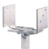 Gah-Alberts 218058 U-Shaped Post Anchor Screw-On Adjustable Height/WidthYellow-Galvanised view 3