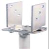 Gah-Alberts 218058 U-Shaped Post Anchor Screw-On Adjustable Height/WidthYellow-Galvanised view 4