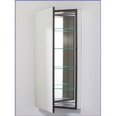 Robern MP24D8FLE Flat Mirrored Door, 23-1/4"W x 39-3/8"H, Left Hand Hinge, Electric Outlet Shelf and Door Defogger, 8"D (MP24D8FPLE)