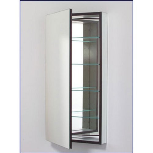 Robern MP24D8FLE Flat Mirrored Door, 23-1/4"W x 39-3/8"H, Left Hand Hinge, Electric Outlet Shelf and Door Defogger, 8"D (MP24D8FPLE)