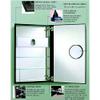 Robern MP24D8FLE Flat Mirrored Door, 23-1/4"W x 39-3/8"H, Left Hand Hinge, Electric Outlet Shelf and Door Defogger, 8"D (MP24D8FPLE) view 2