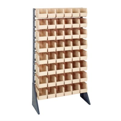 Quantum Storage Systems QRU-16S-230-48IV Single Sided Rail Systems Complete Package with Bins, 36" L x 15" W x 53" H, Ivory