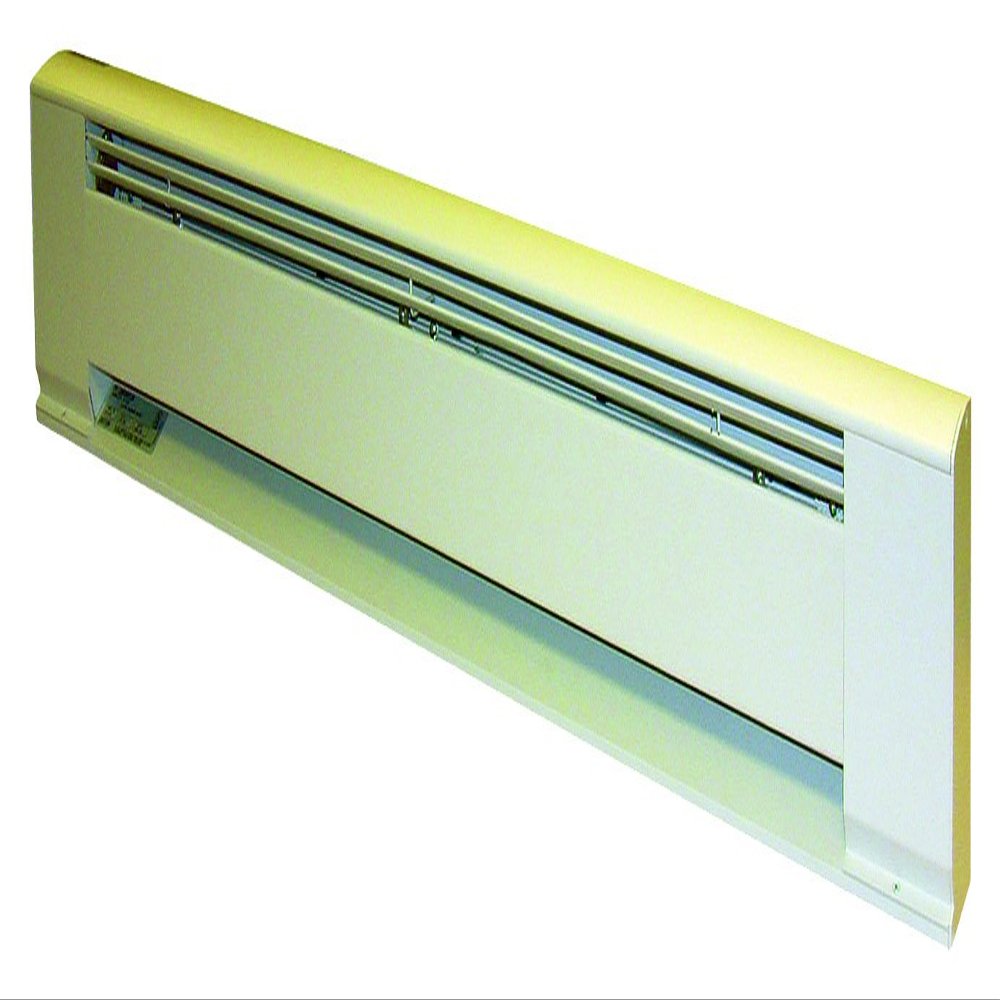 TPI H3710048 Series 3700 Architectural Style Electric Baseboard Heater, 3413/2550 BTU's, 48" Length, 31 Lbs Weight, White
