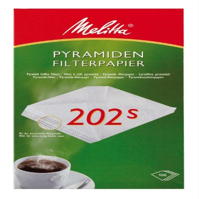 Melitta filter paper 202 S Pyramid  White (Pack of 100)