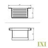 Haceka "IXI Stainless Steel Basket Organizer for Bathroom, Silver view 2