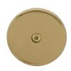 Westbrass D328-01 One Hole Tub Overflow Faceplate with Screw, Polished Brass view 1