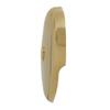 Westbrass D328-01 One Hole Tub Overflow Faceplate with Screw, Polished Brass view 3