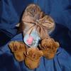 IGC Scented Rose Shaped Soaps in Heart Box - Brown (Set of 72) with Satin Ribbon & Thank You Card - Wedding Favors view 1
