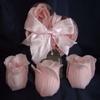 IGC Scented Rose Shaped Soaps in Heart Box - Pink (Set of 72) with Satin Ribbon & Thank You Card - Wedding Favors view 1