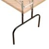Set of 2 Folding Banquet Table Legs - Sturdy Foldable Table Legs w/Non-Slip Plastic Tips & All-Around Welds - Sleek Black Finish 19 Gauge Steel - 24" W x 29" H Standing Desk Legs view 1
