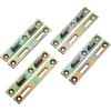 Rockler 4 x 5/8" Bed Rail Brackets (4-Pack) - Wrought Steel Bed Rail Fasteners  Easy to Assemble Bed Frame Hardware & Bed Hardware  Heavy Duty Fasteners & Bed Brackets for DIY Assembly view 1