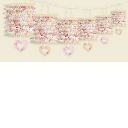 Pink Bouquet Paper Lantern Garland