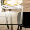 Spancraft 20" Square Clear Glass Table Top 1/2" Thick 1" Beveled Edge view 4