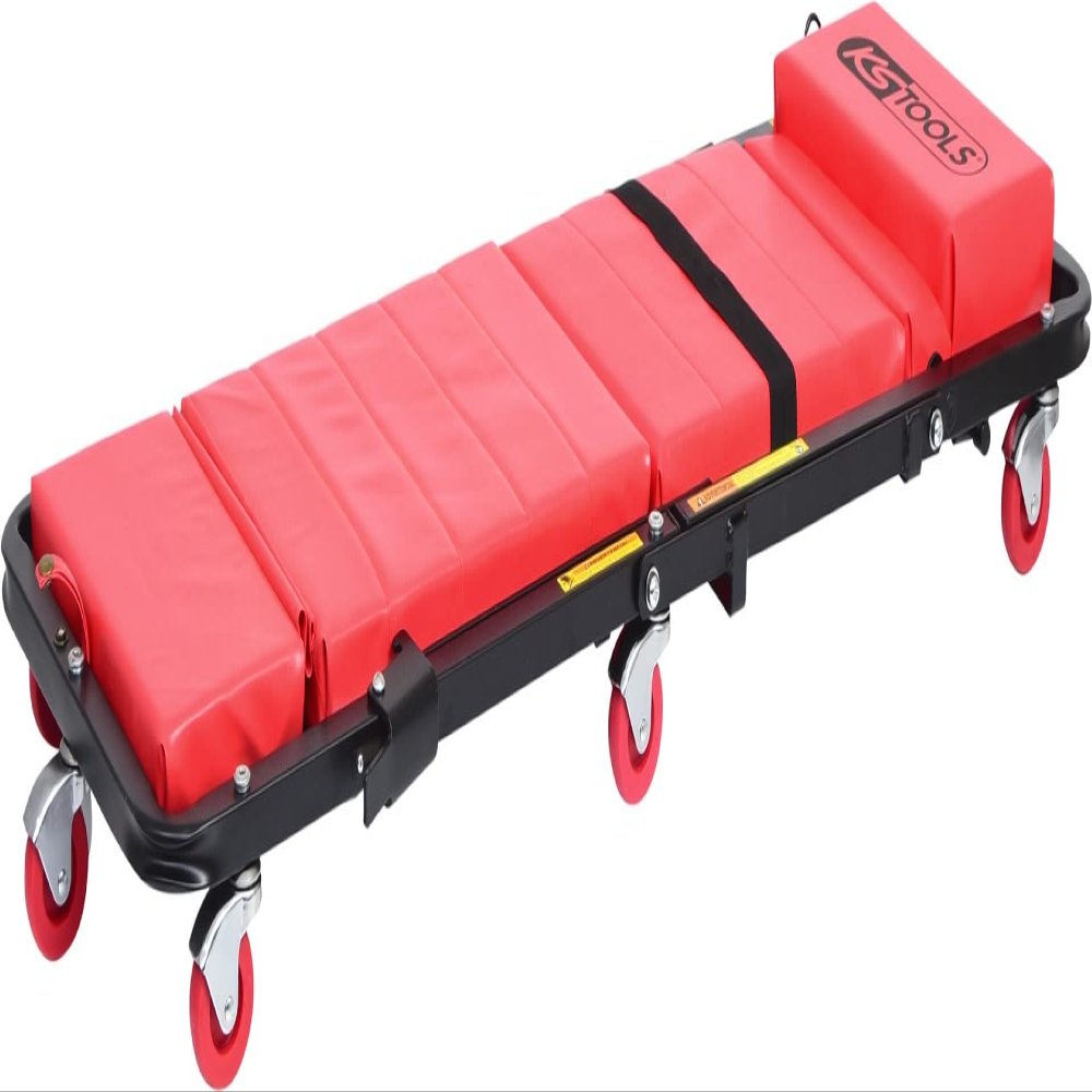 KS TOOLS Workshop Creeper and Folding seat, 1200x460mm
