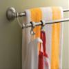 Moen Sage Collection Spot Resist Brushed Nickel 24-Inch Double Bathroom Towel Bar, Wall Mounted Bath Hanger with Two Rods, DN6822BN view 4